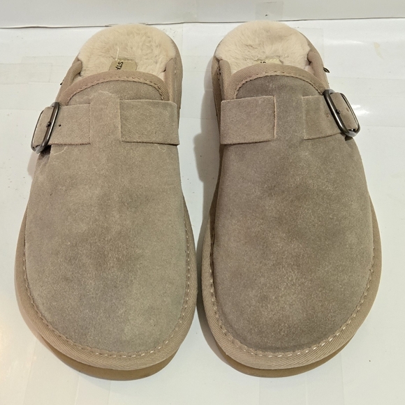 STAHEEKUM Women's Chelan Suede Plush Clogs Slip On - Picture 3 of 6